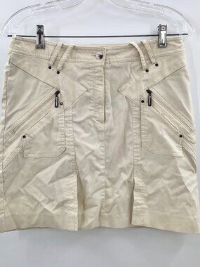Jamie Sadock Golf Mini Skirt Skort Lined Zip Pockets Front Vents Slits